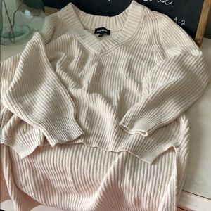 Cream express sweater